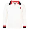 AC Milan 1963 European Cup Final White Retro Football Shirt – Long Sleeve Vintage Jersey -Toffs Store 4032