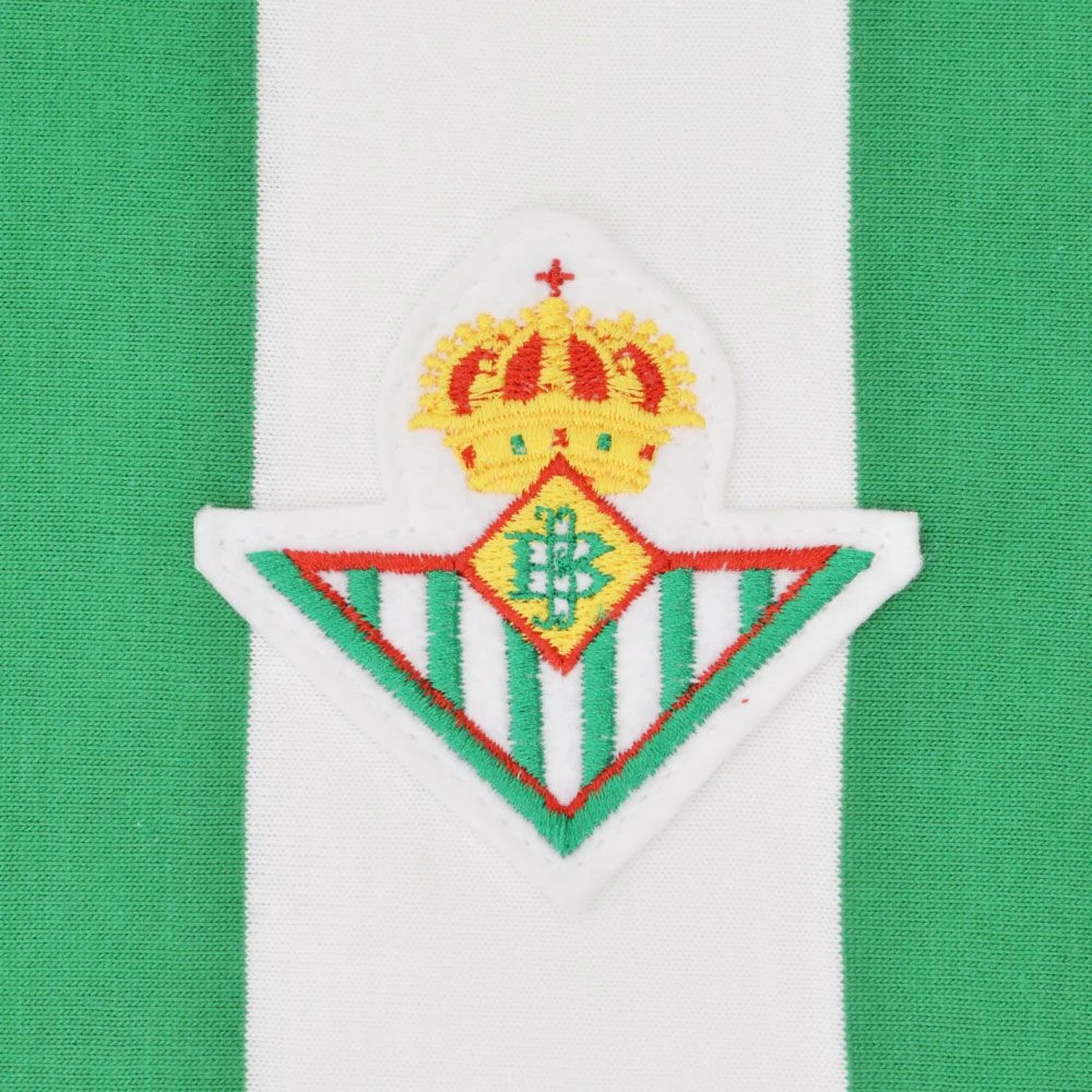 Real Betis 1960s Retro Football Shirt – Green & White Striped Long Sleeve Heritage Jersey 4 Real Betis 1960s Retro Football Shirt – Green & White Striped Long Sleeve Heritage Jersey - Image 2