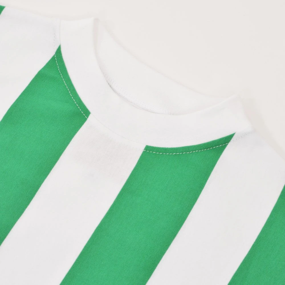 Real Betis 1960s Retro Football Shirt – Green & White Striped Long Sleeve Heritage Jersey 5 Real Betis 1960s Retro Football Shirt – Green & White Striped Long Sleeve Heritage Jersey - Image 3