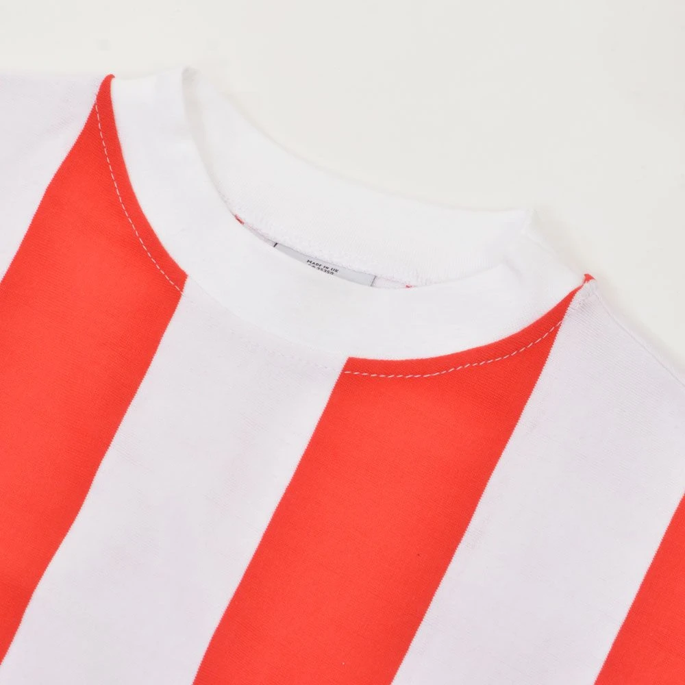 Red Star Belgrade 1960s Retro Football Shirt - Long Sleeve Heritage Red & White Stripes 5 Red Star Belgrade 1960s Retro Football Shirt - Long Sleeve Heritage Red & White Stripes - Image 3