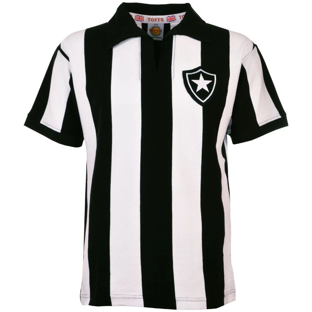 Botafogo 1960s Retro Football Shirt – Black & White Striped Heritage Jersey 3 Botafogo 1960s Retro Football Shirt – Black & White Striped Heritage Jersey