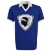 SC Bastia Royal Blue 1980s Retro Football Shirt – Vintage Screenprinted Moor's Head V-Neck 2 SC Bastia Royal Blue 1980s Retro Football Shirt – Vintage Screenprinted Moor's Head V-Neck -Toffs Store 4132 2