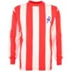 Vicenza 1957 Lanerossi Red and White Striped Retro Long Sleeve Football Shirt -Toffs Store 4304