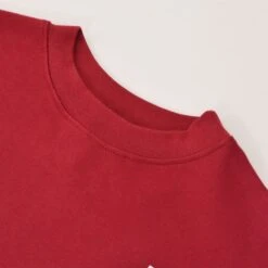 FC Metz 1970s Retro Garnet Long Sleeve Football Shirt – Vintage Round Neck Cotton Jersey -Toffs Store 4323 2