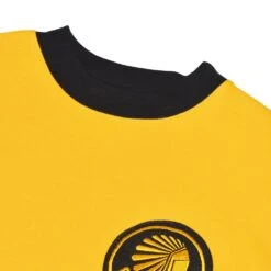 Kaizer Chiefs Retro Gold and Black Striped Football Shirt – Vintage Embroidered Cotton Jersey -Toffs Store 4880 2