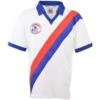 Washington Dips 1974 Home Retro Football Shirt - White with Red and Blue Trim V-Neck -Toffs Store 5033