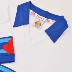 Vancouver Whitecaps White 1980 Home Retro – NASL Classic V-Neck Football Shirt -Toffs Store 5050 2