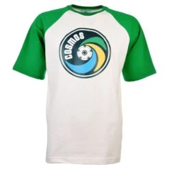 New York Cosmos - NASL T-Shirt (White With Green Sleeves)