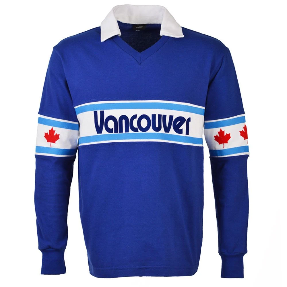 Vancouver Whitecaps 1980s Away White Long Sleeve - NASL Vintage Retro Football Shirt 3 Vancouver Whitecaps 1980s Away White Long Sleeve - NASL Vintage Retro Football Shirt