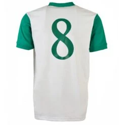 Tampa Bay Rowdies White and Bottle Green - 1983 Home Retro Football Shirt with Number 8 -Toffs Store 5092 3