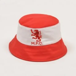 Middlesbrough FC Red Heavy Drill Cotton Bucket Hat – Embroidered Crest British Made