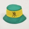 Newton Heath Green and Yellow Striped – Vintage Crest Heavy Drill Bucket Hat 2 Newton Heath Green and Yellow Striped – Vintage Crest Heavy Drill Bucket Hat -Toffs Store bh0029