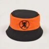Dundee United Tangerine & Black - Embroidered Crest Cotton Drill Bucket Hat -Toffs Store bh0093