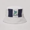 West Bromwich Albion Navy with White Stripe – Embroidered Crest Cotton Bucket Hat -Toffs Store bh0098