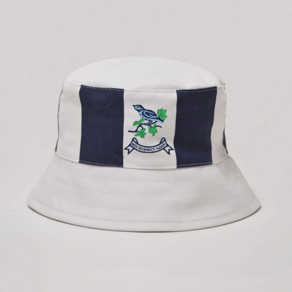 West Bromwich Albion Navy with White Stripe – Embroidered Crest Cotton Bucket Hat 3 West Bromwich Albion Navy with White Stripe – Embroidered Crest Cotton Bucket Hat