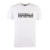 Football Is For The Fans White T-Shirt with Black Stripe Detail - Organic Cotton Casualwear -Toffs Store black
