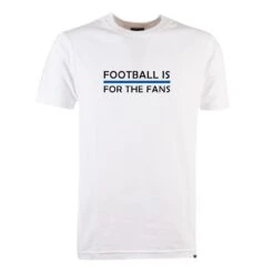 Blue Football Is For The Fans - White T-Shirt
