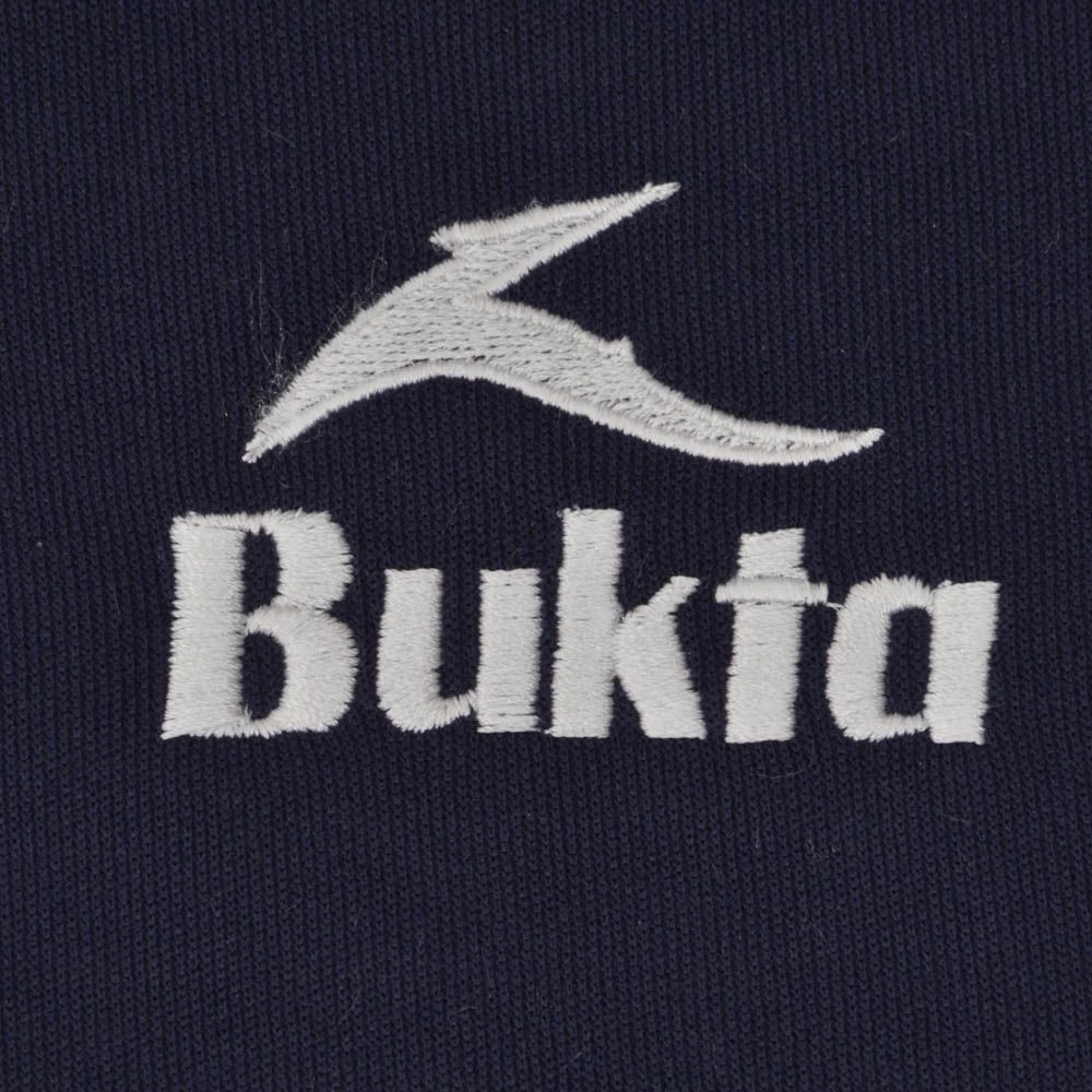 Bukta Navy Track Top with White Contrast Panels & Cuffs – Classic British Pique Zip Jacket 4 Bukta Navy Track Top with White Contrast Panels & Cuffs – Classic British Pique Zip Jacket - Image 2