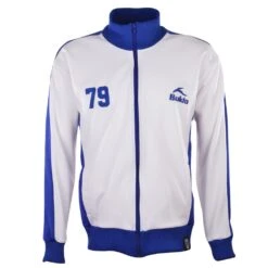 BUKTA Heritage Track Top White With Royal Panels/Cuffs/W'Ba