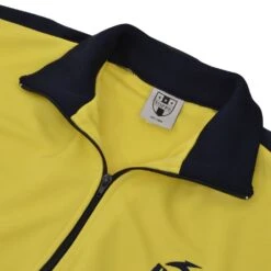 BUKTA Track Top Yellow With Navy Panels/Cuffs/W'Band -Toffs Store bukjyeln1 2