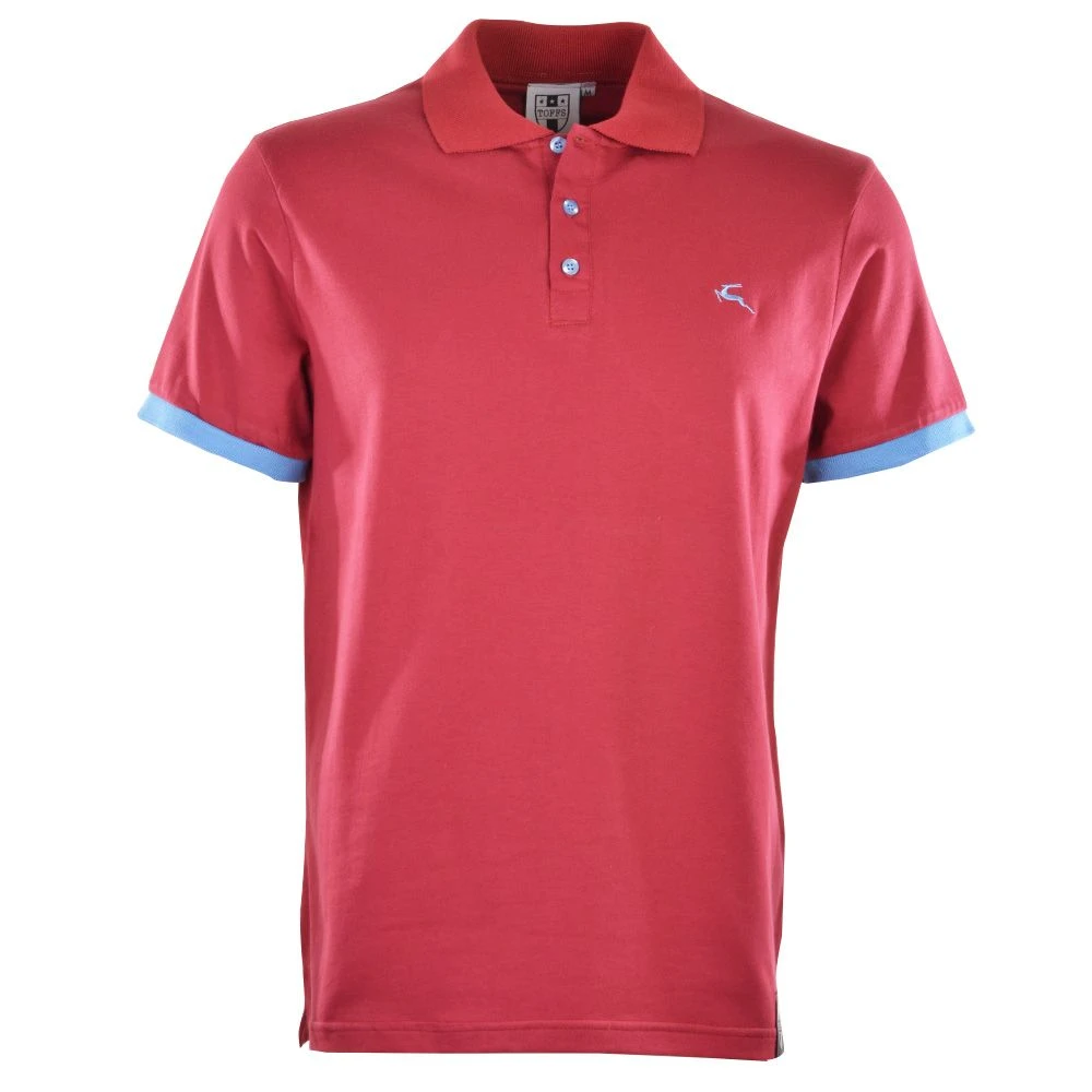 BUKTA Lifestyle Polo Claret With Sky Cuffs 3 BUKTA Lifestyle Polo Claret With Sky Cuffs