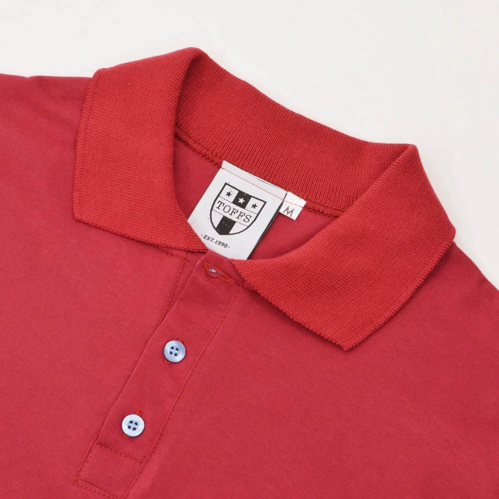 BUKTA Lifestyle Polo Claret With Sky Cuffs 5 BUKTA Lifestyle Polo Claret With Sky Cuffs - Image 3