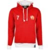 Manchester Reds Number 7 Retro Hoodie -Toffs Store h0017