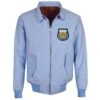Argentina Light Blue National Team Badge Harrington Jacket – Classic Tartan Lined Outerwear -Toffs Store hj0030