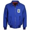Huddersfield Town Royal Blue 1922 FA Cup Final Crest Retro Harrington Jacket