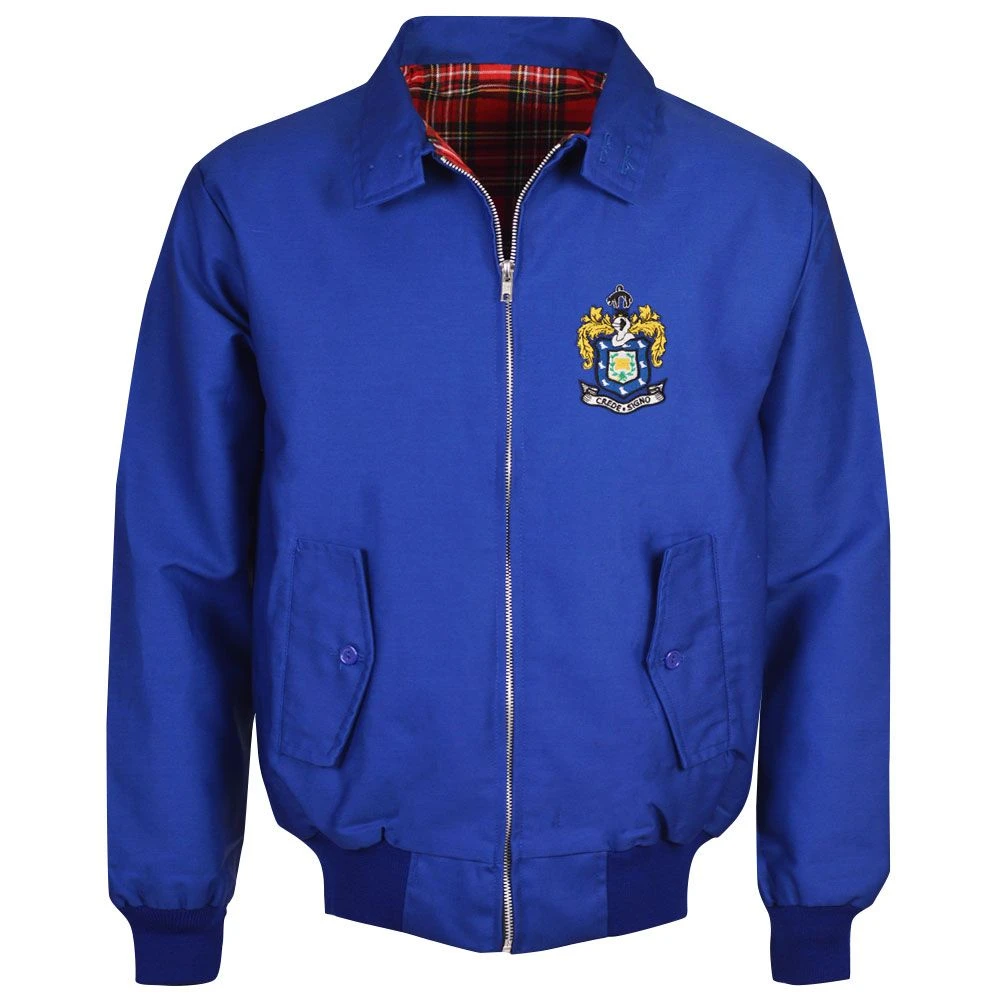 Rochdale AFC Royal Blue Harrington Jacket – Vintage 1970s Crest Terrace Style 3 Rochdale AFC Royal Blue Harrington Jacket – Vintage 1970s Crest Terrace Style