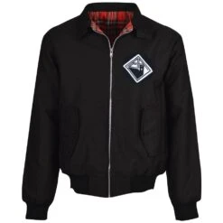Academica De Coimbra Black Harrington Jacket