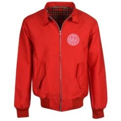 Denmark Red Harrington Jacket