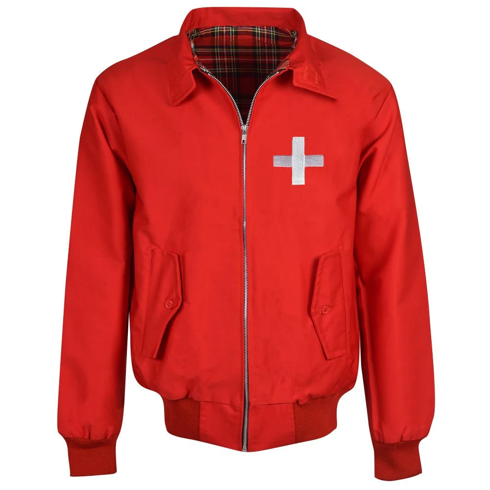 Switzerland Red Harrington Jacket 3 Switzerland Red Harrington Jacket