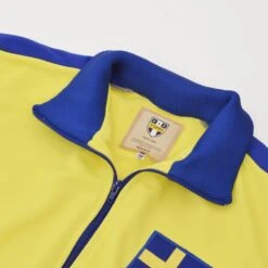 Sweden Retro Track Top Yellow with Blue Stripes – Vintage Sverige Pique Jacket 7 Sweden Retro Track Top Yellow with Blue Stripes – Vintage Sverige Pique Jacket -Toffs Store j0022 2