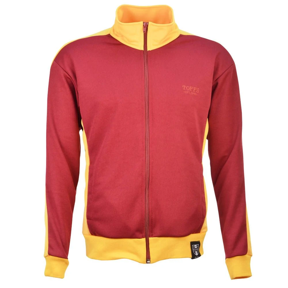 TOFFS Est 1990 Track Top Maroon/Amber - British Heritage Retro Sports Jacket 3 TOFFS Est 1990 Track Top Maroon/Amber - British Heritage Retro Sports Jacket