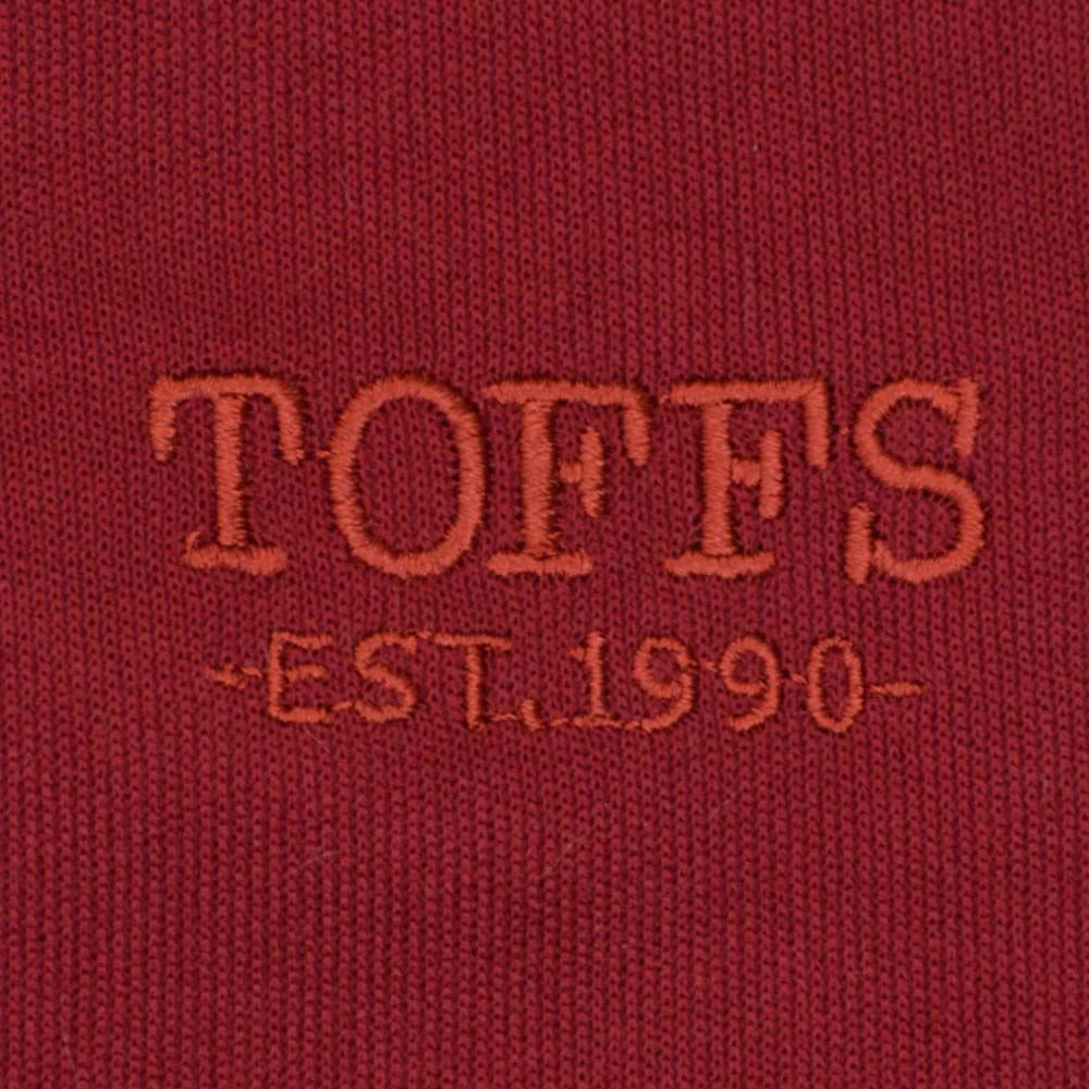 TOFFS Est 1990 Track Top Maroon/Amber - British Heritage Retro Sports Jacket 4 TOFFS Est 1990 Track Top Maroon/Amber - British Heritage Retro Sports Jacket - Image 2