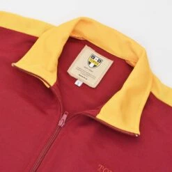 TOFFS Est 1990 Track Top Maroon/Amber - British Heritage Retro Sports Jacket 7 TOFFS Est 1990 Track Top Maroon/Amber - British Heritage Retro Sports Jacket -Toffs Store j0053 2