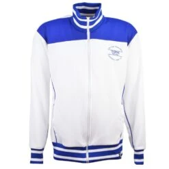 The Old Fashioned Football Shirt Co. - White/Royal Track Top