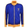 Shrewsbury Town 1970s Vintage Crest Retro Track Top – Amber & Blue Zip-Up Jacket -Toffs Store j0089 1