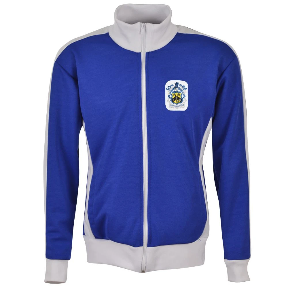 Huddersfield Town Royal Blue & White Retro Crest Full Zip Track Top Jacket 3 Huddersfield Town Royal Blue & White Retro Crest Full Zip Track Top Jacket