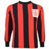Bournemouth 1970s Black and Red Striped Kids Retro Football Shirt – Long Sleeve Heritage Jersey -Toffs Store kd1035