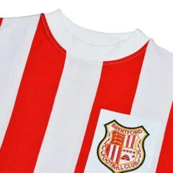 Brentford FC 1971-73 Kids Retro Red & White Striped Long Sleeve Football Shirt 7 Brentford FC 1971-73 Kids Retro Red & White Striped Long Sleeve Football Shirt -Toffs Store kd1041 2