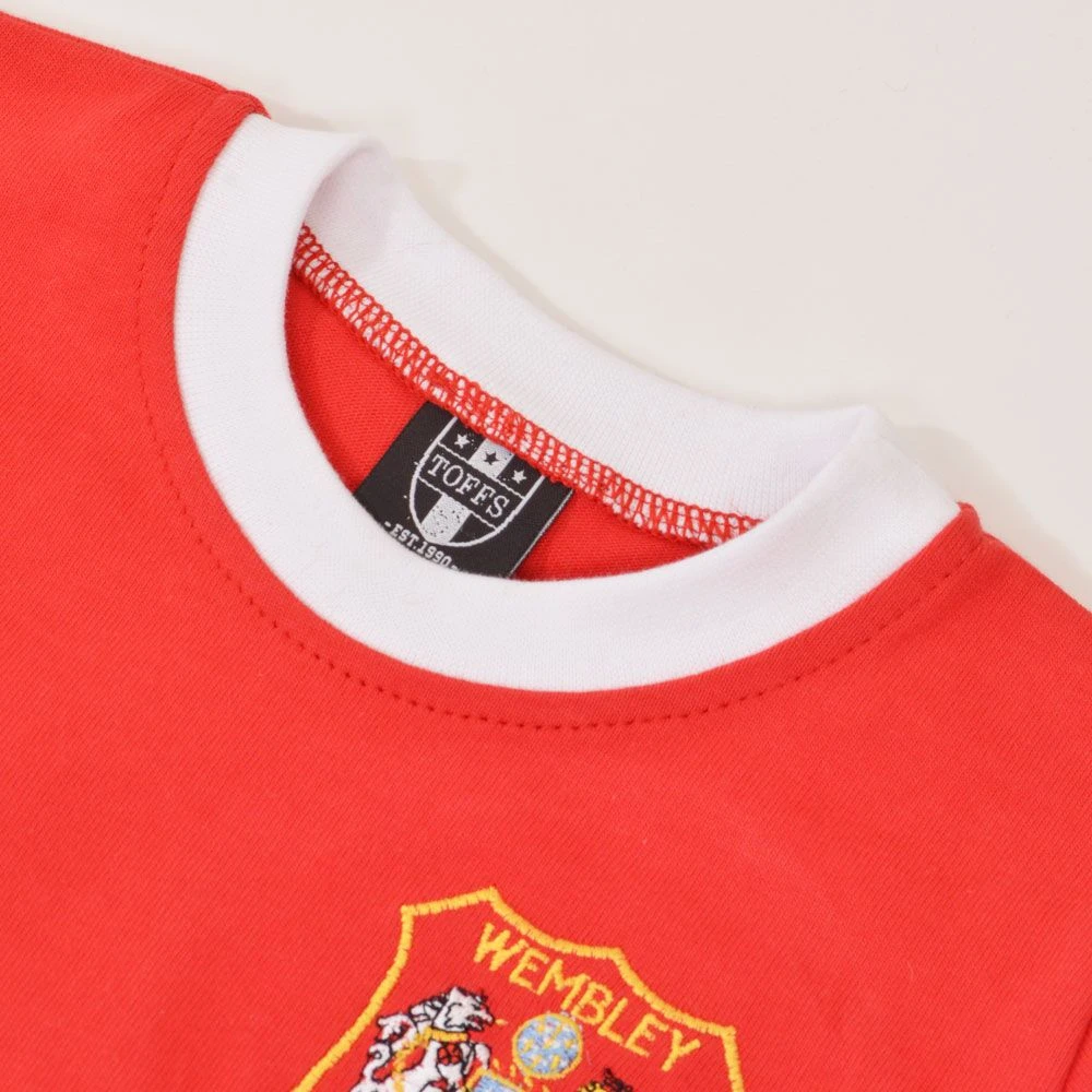 Manchester Reds 1963 FA Cup Final Denis Law #10 Kids Retro Football Shirt - Long Sleeve Red Jersey 5 Manchester Reds 1963 FA Cup Final Denis Law #10 Kids Retro Football Shirt - Long Sleeve Red Jersey - Image 3
