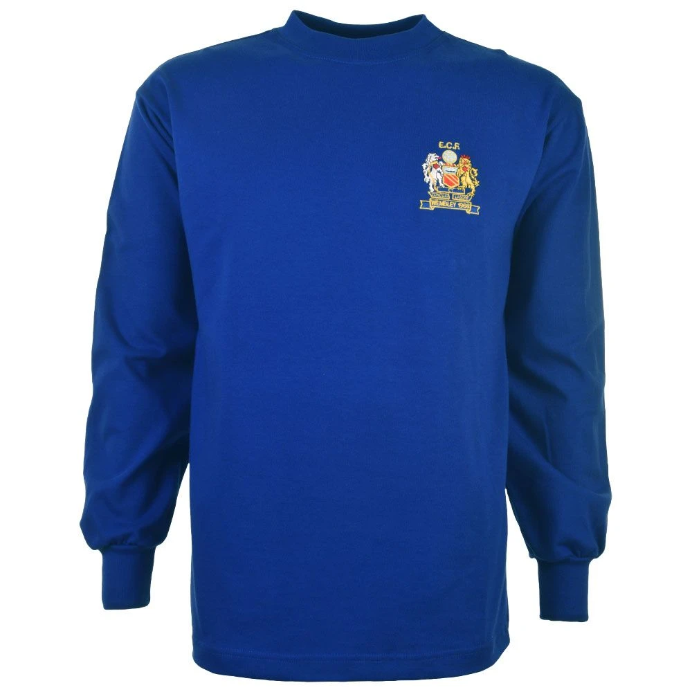 Manchester United 1968 European Cup Final Blue Retro Long Sleeve Kids Shirt 3 Manchester United 1968 European Cup Final Blue Retro Long Sleeve Kids Shirt