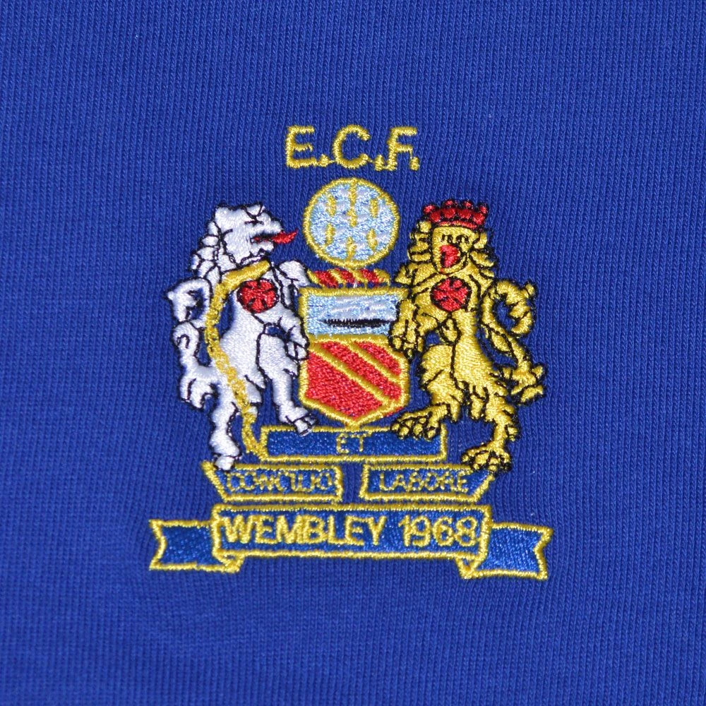 Manchester United 1968 European Cup Final Blue Retro Long Sleeve Kids Shirt 4 Manchester United 1968 European Cup Final Blue Retro Long Sleeve Kids Shirt - Image 2