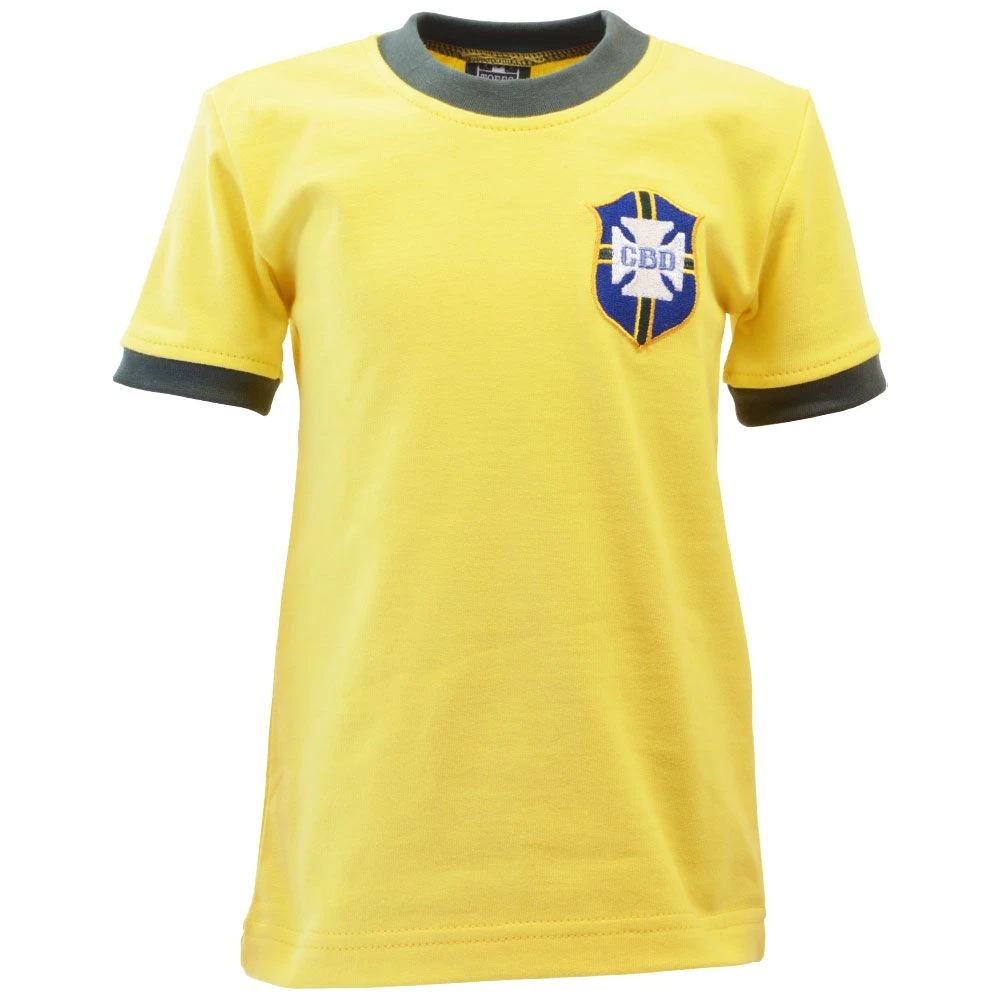 Brazil 1970 World Cup Kids Retro Football Shirt 3 Brazil 1970 World Cup Kids Retro Football Shirt