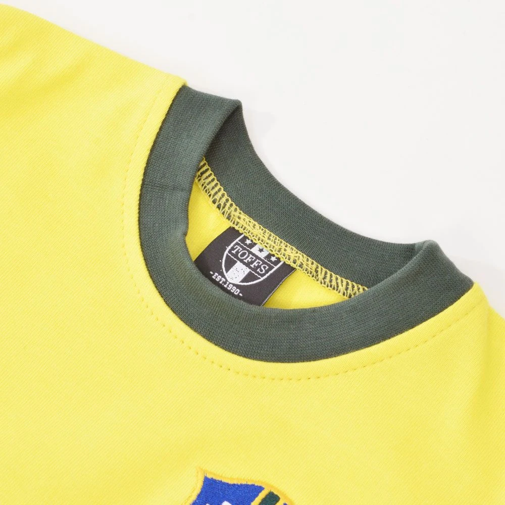Brazil 1970 World Cup Kids Retro Football Shirt 5 Brazil 1970 World Cup Kids Retro Football Shirt - Image 3