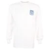 Israel 1970 World Cup Kids Retro Long Sleeve Football Shirt - White with Blue Trim