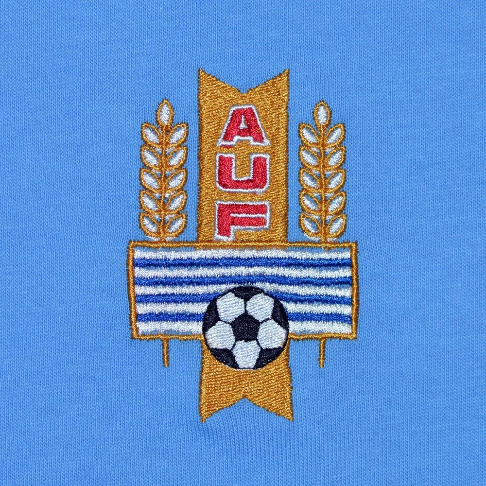 Uruguay 1950 World Cup Final Kids Retro Football Shirt – Sky Blue V-Neck Heritage Jersey 4 Uruguay 1950 World Cup Final Kids Retro Football Shirt – Sky Blue V-Neck Heritage Jersey - Image 2