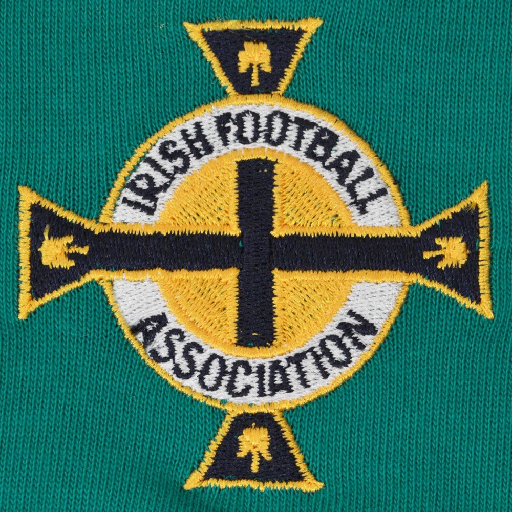 Northern Ireland 1969-74 Kids Retro Football Shirt – Emerald Green Long Sleeve Vintage Jersey 4 Northern Ireland 1969-74 Kids Retro Football Shirt – Emerald Green Long Sleeve Vintage Jersey - Image 2